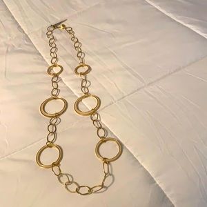 NWT WHBM LONG GOLD CHAIN NECKLACE